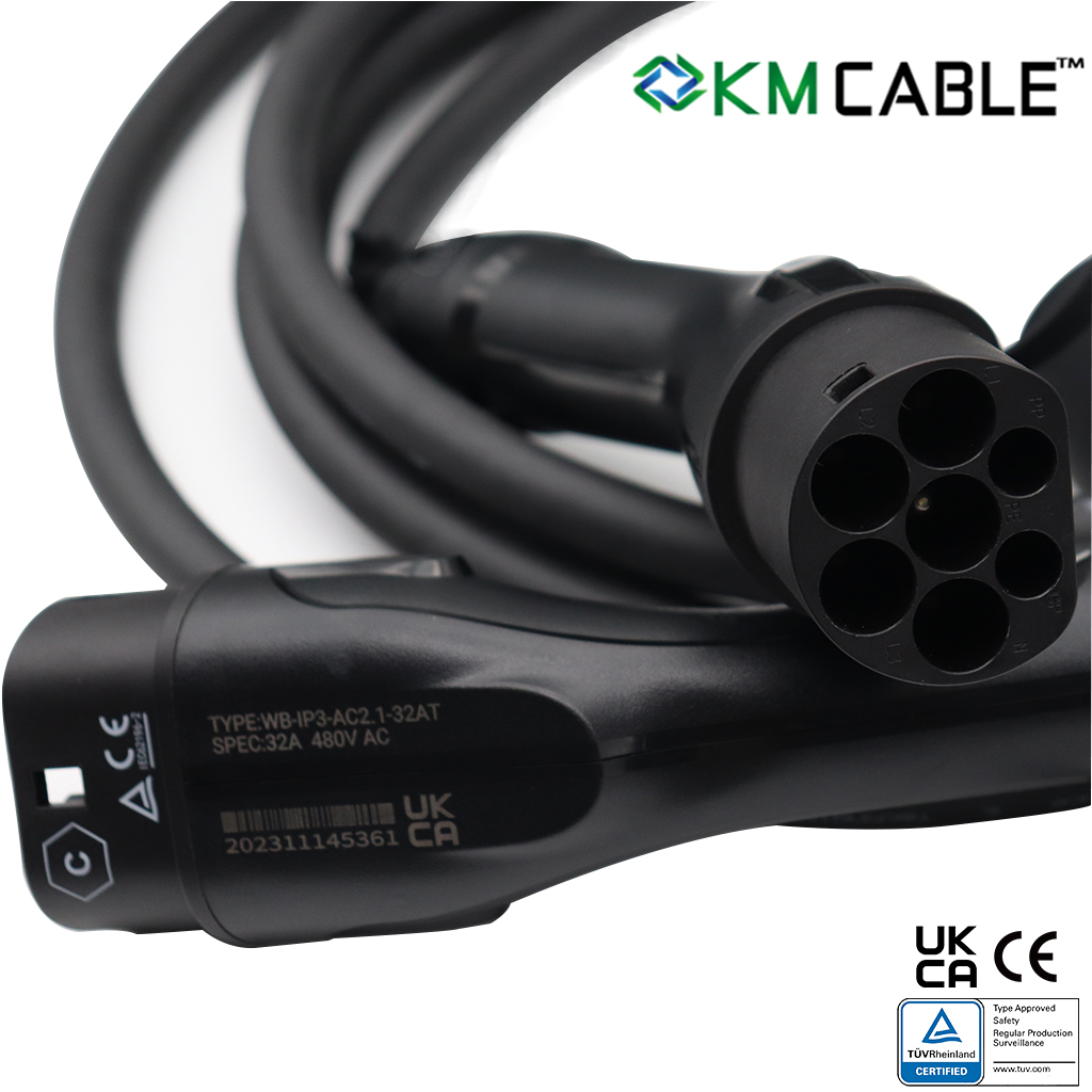 Cabo de Carregamento EV Tipo 2 - Ev Charger Type 2 22Kw 32A 3 Phase avaliação e preço