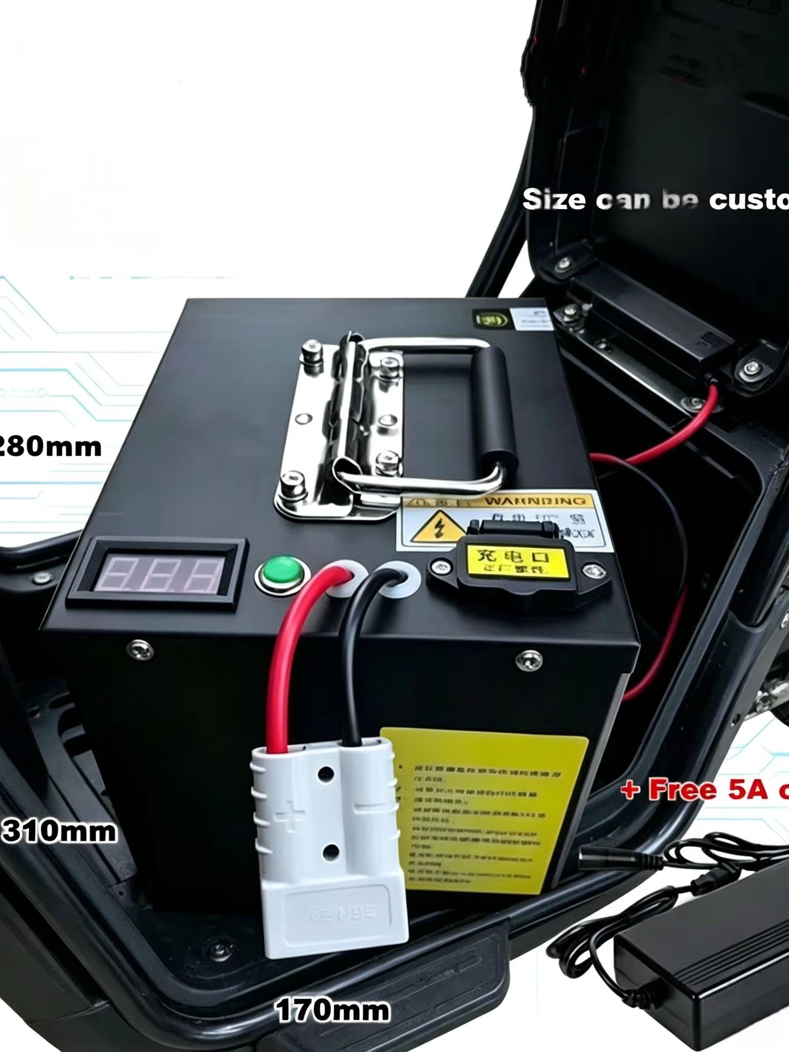Bateria de Lítio LiFePO4 72V 8 - Lifepo4 72V 100Ah Battery Pack Ev avaliação e preço